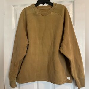 Vuori Women's Restore Oversized Crew Sweatshirt (Style VW265) Tan Medium